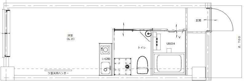 ウィルテラス横浜サウス 612号室 間取り