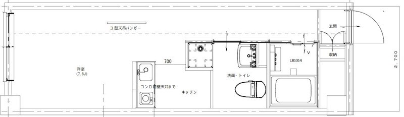 ウィルテラス横浜サウス 807号室 間取り