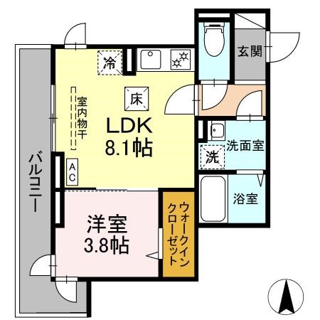 D Paina 本町通 間取り図