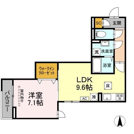 D Paina 本町通 間取り図