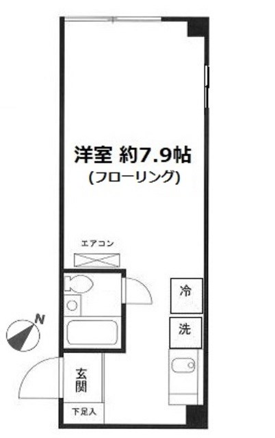 エステート門屋 203号室 間取り