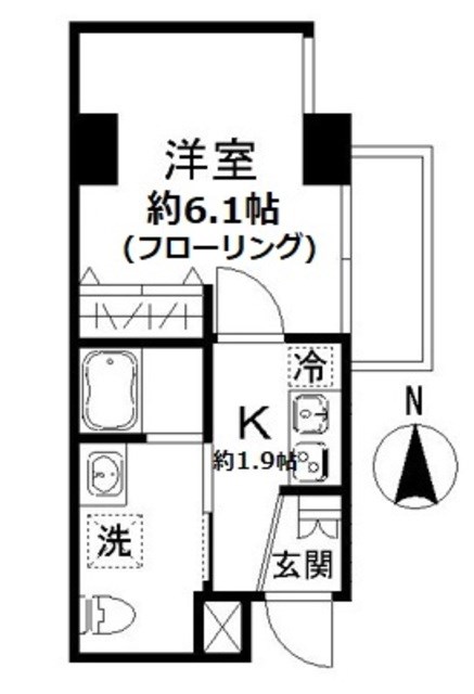 N-flats横浜反町 間取り図