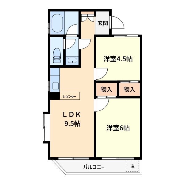 コーポタナベ 301号室 間取り