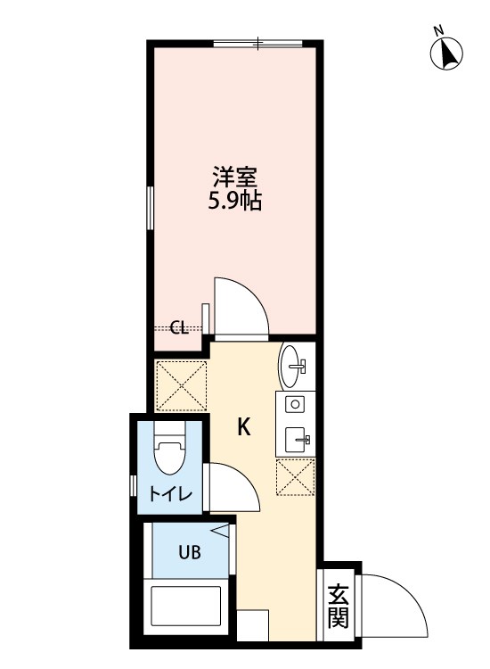 メゾン川崎 204号室 間取り