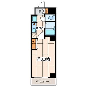 パール横浜東口壱番館 603号室 間取り