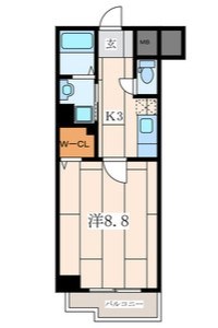 ルミエール横浜 204号室 間取り