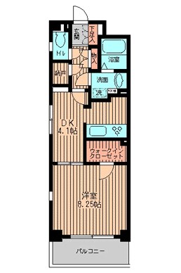 ファーロGAY 402号室 間取り