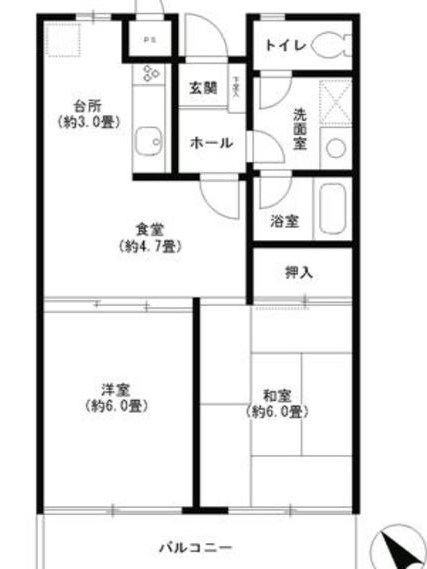 ベイシティメゾン石川町 702号室 間取り