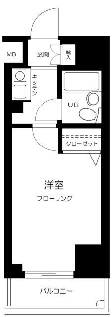 パレ・ドール伊勢佐木町南Ⅱ 601号室 間取り