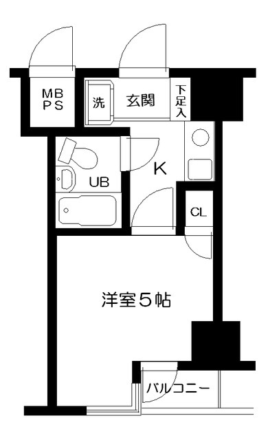 日神パレステージ阪東橋 306号室 間取り