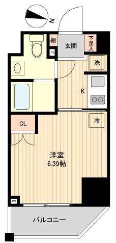 レノス新子安 706号室 間取り