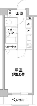 カスタリア野毛山 402号室 間取り