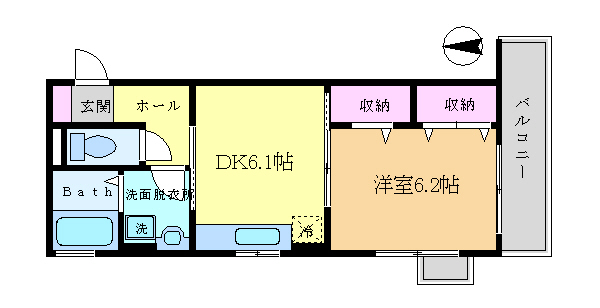 ディアコート幸町 間取り