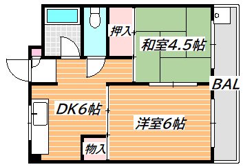 マンション吉岡第3 間取り