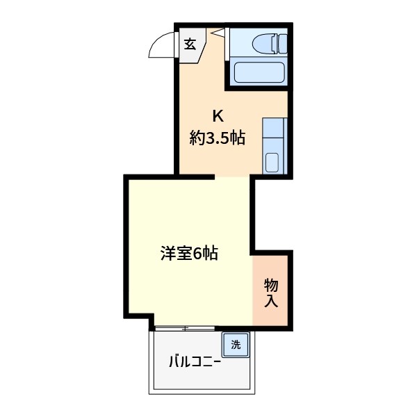 タカノフラット   702号室 間取り