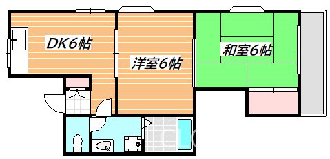 岩嵜ハイツ 間取り