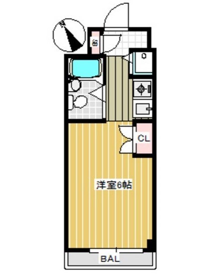 ダイアパレス三ツ沢公園　西館 404号室 間取り