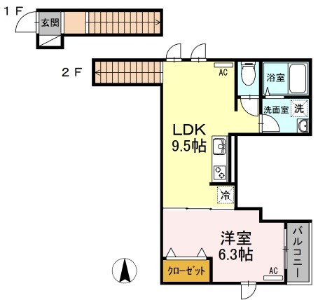 M’ｓコーポ  間取り