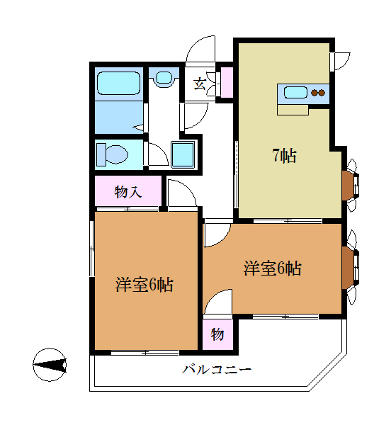 モンターニュ大島 間取り