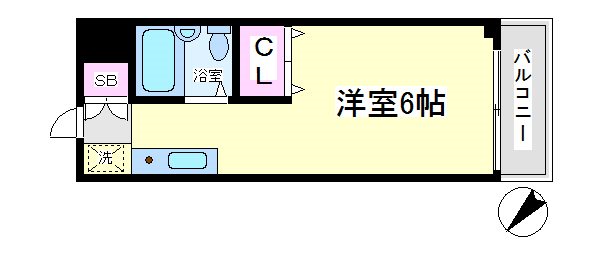 ベイヒルズ 202号室 間取り