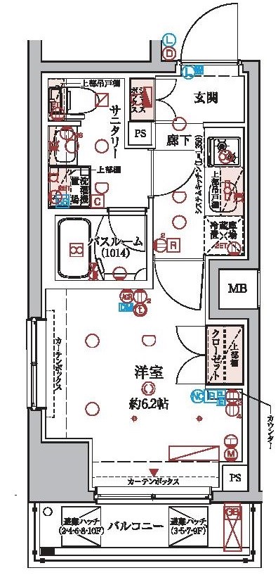 ラクラス横浜 210号室 間取り