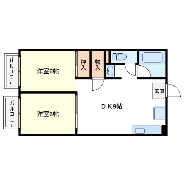 クレール新川崎  間取り