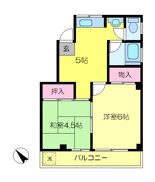 脇田ハイツ 間取り