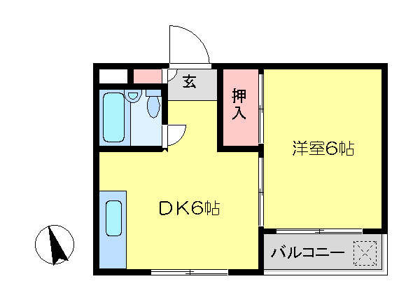 コーポＨＡＮＡＷＡ 間取り