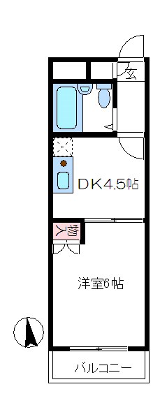 コーポ若葉（京町） 間取り