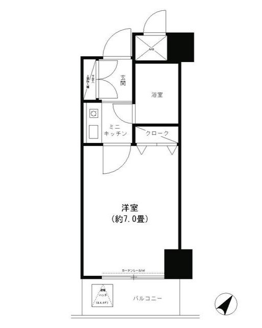 コシノパークサイドビル 802号室 間取り