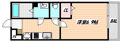 リブリ・ドゥソレイユ中里 間取り図