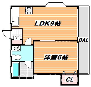 クレール加納A 間取り図