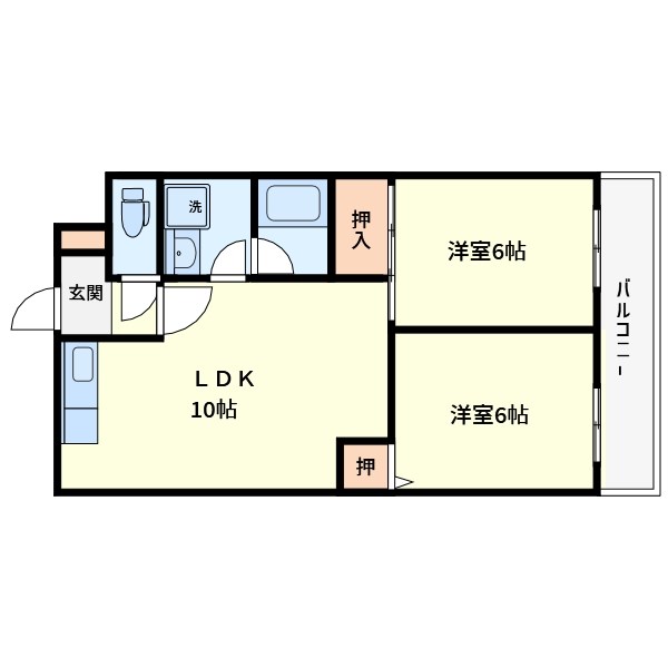 グランドール東寺尾  間取り図