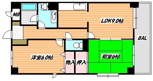 ニューパレスプロスパー 間取り図