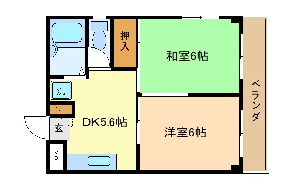 エステート木山 間取り図