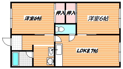 ハイム広尾 間取り図