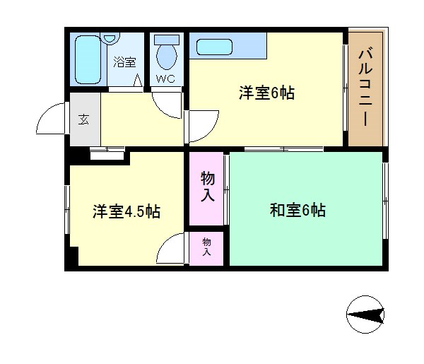 小宮ハイツ 間取り図