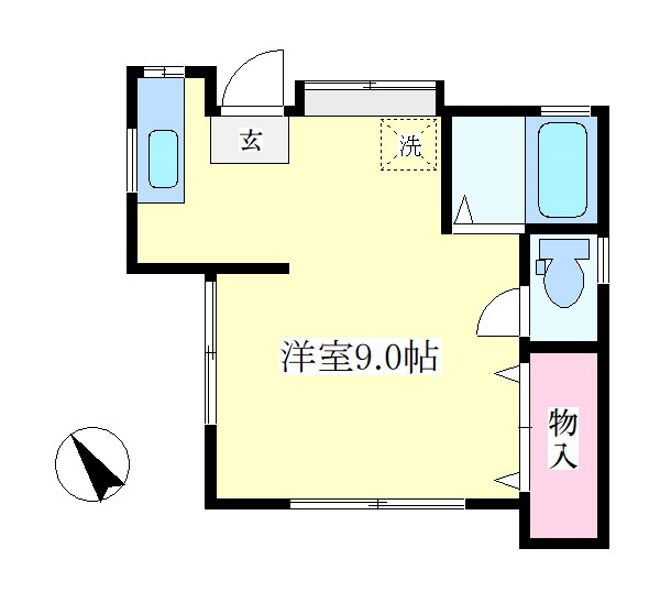 第６むさし荘  間取り
