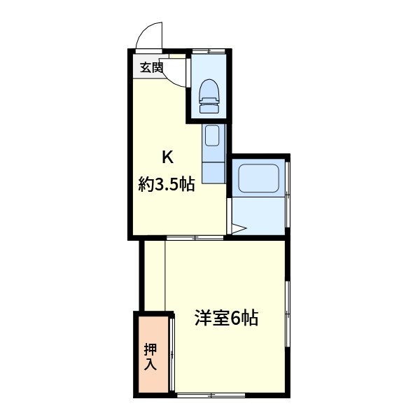 西亀荘 間取り図