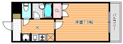 リリーパレスナルシマⅢ  間取り