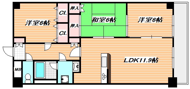 フレア浦安 間取り図