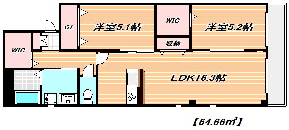 パークサイド広尾 間取り図