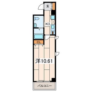 Ｖｉｃｏｌｏ横濱反町 405号室 間取り