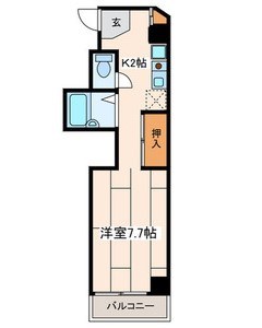 エスポアールカヤギヤ８ 201号室 間取り