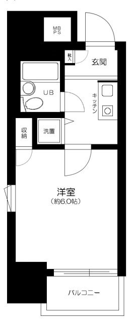 日神パレステージ関内 401号室 間取り