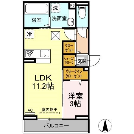 D　paina紺屋町 間取り