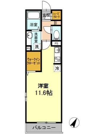 グランドウエスト横浜 303号室 間取り