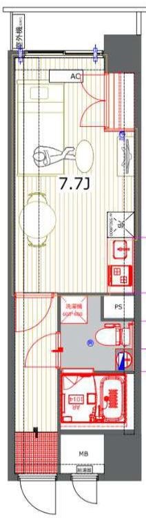 ウィルテラス横浜サウス 304号室 間取り