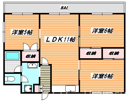 富士見中央ビル 間取り図