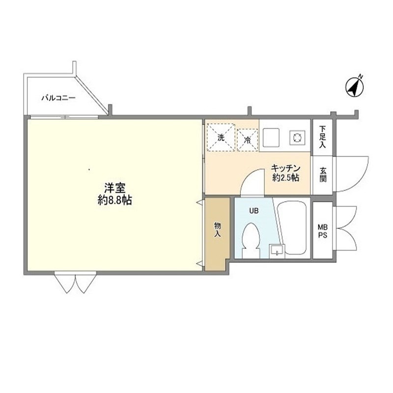 ステージ横浜 303号室 間取り